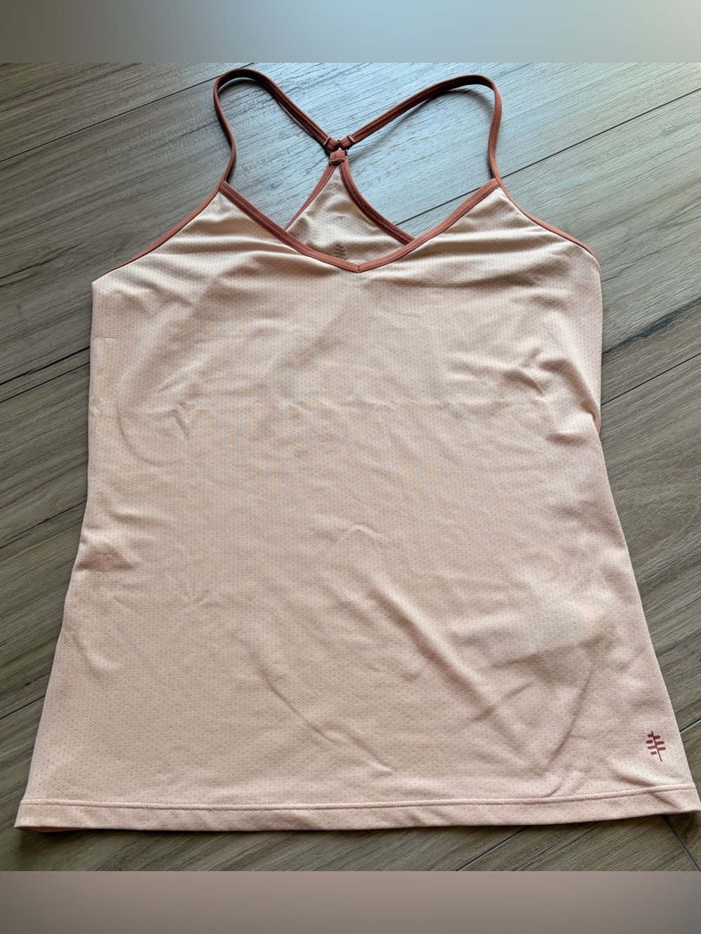 Royal Robbins Light Pink Tank with Rust Accents